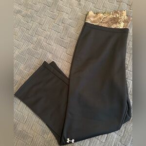 Under Armour Women's Black Leggings with Camouflage Waistband